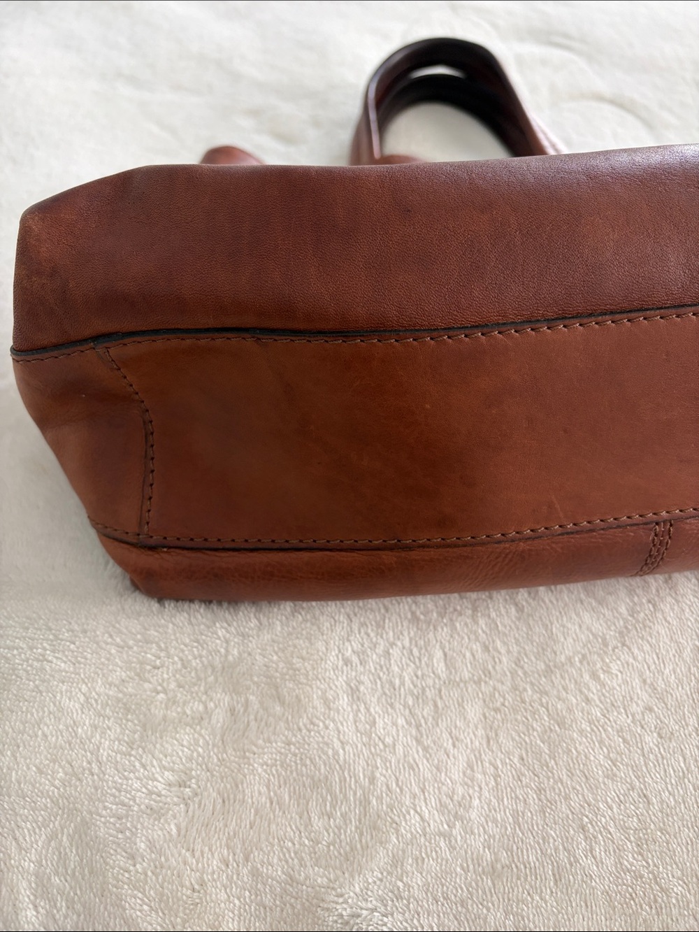 Classic Brown Leather Tote Bag - Picture 7 of 13